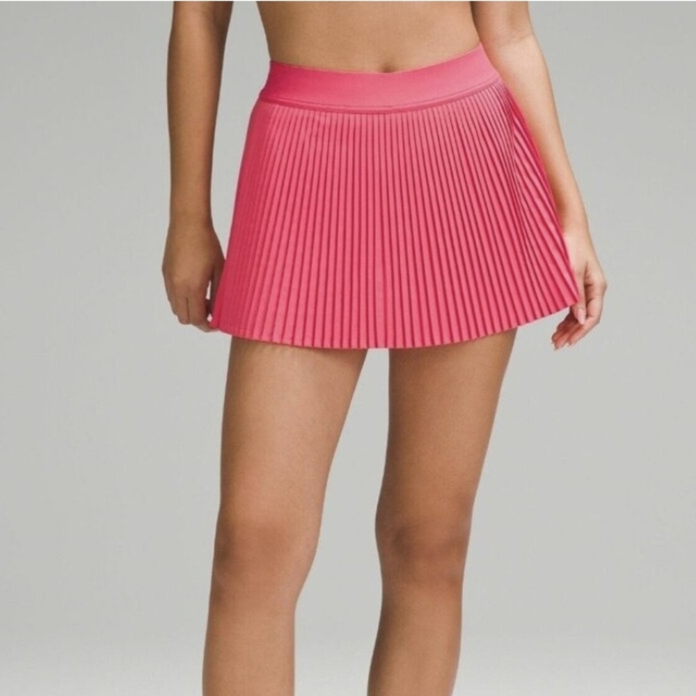 Lululemon 14 Varsity‎ High Rise Pleated Tennis Skirt Glaze Pink